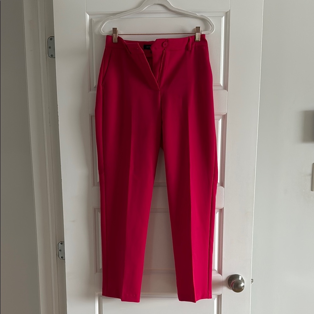 Elegant Raspberry Pink Women's Pants